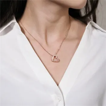 Fashion Selling Rose Gold Thin Chain Hollow Heart-shaped Lettering Love Pendant Clavicle Chain Necklace N682
Fashion Selling Rose Gold Thin Chain Hollow Heart-shaped Lettering Love Pendant Clavicle Chain Necklace N682