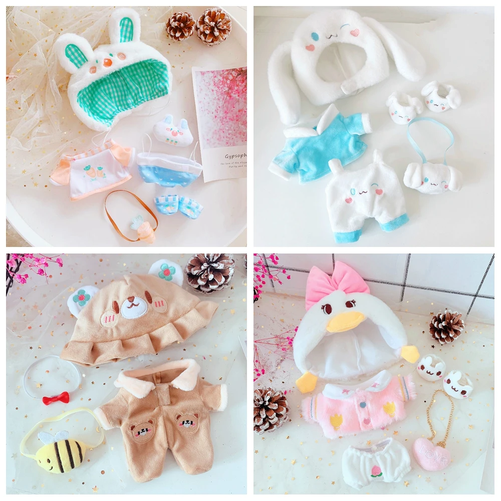 5pcs/set 20cm EXO Baby Doll Clothes Plush Doll's Clothes Lovely Rabbit Hat Dog Toy Dolls Accessory for Korea Kpop EXO idol Doll
5pcs/set 20cm EXO Baby Doll Clothes Plush Doll's Clothes Lovely Rabbit Hat Dog Toy Dolls Accessory for Korea Kpop EXO idol Doll