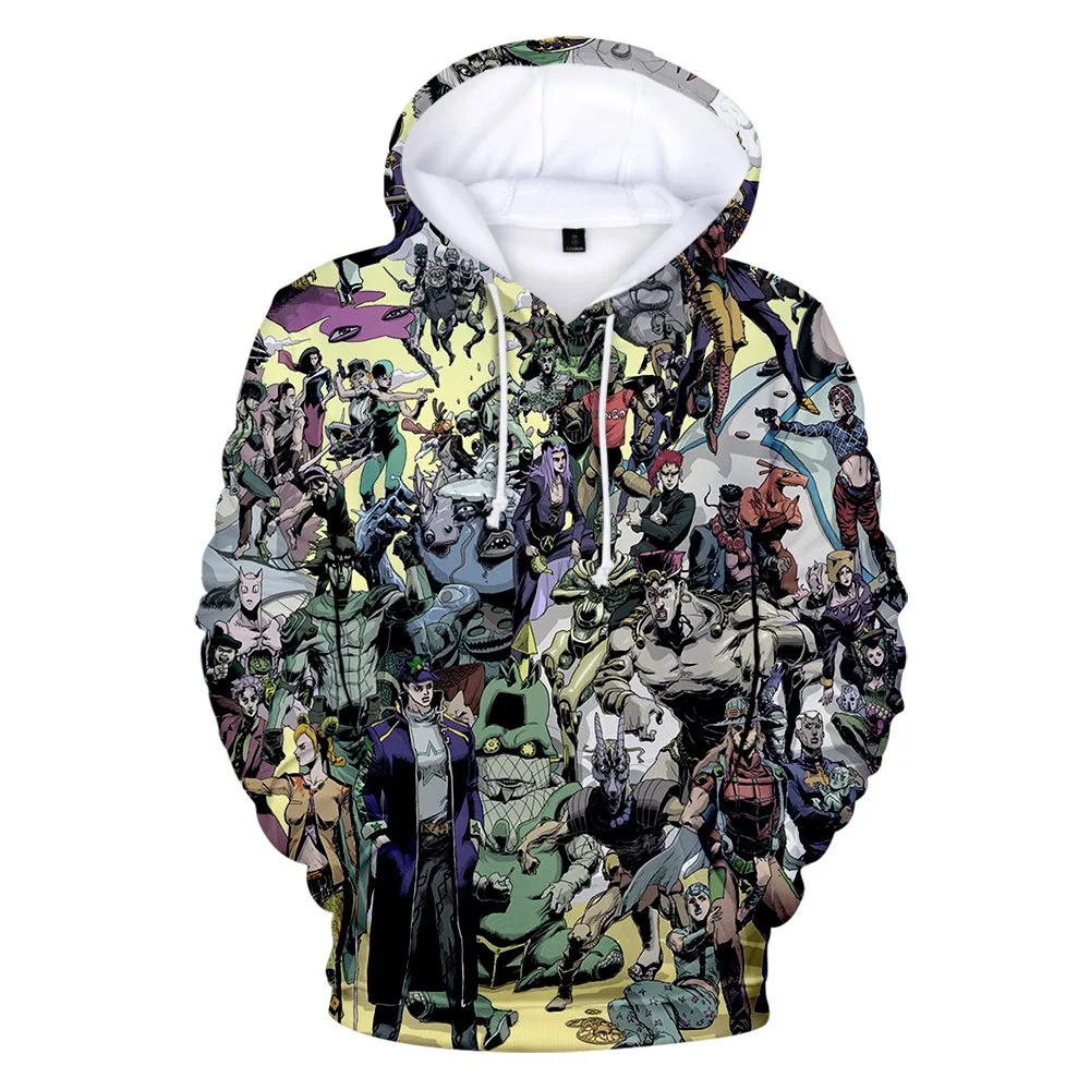 Anime JOJO Hoodies Spring Autumn Jojo Bizarre Adventure Men's Hoodie 3d Printed Women's Sweatshirt Unisex Pullover Streetwear
Anime JOJO Hoodies Spring Autumn Jojo Bizarre Adventure Men's Hoodie 3d Printed Women's Sweatshirt Unisex Pullover Streetwear
