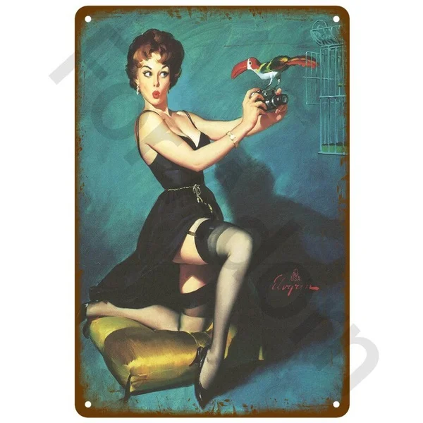 Pin Up Girl Pub Bar Decoration Tin Sign Shabby Home Decor Metal Sign Vintage Decor Art Vintage Style Posters Wall Decor
Pin Up Girl Pub Bar Decoration Tin Sign Shabby Home Decor Metal Sign Vintage Decor Art Vintage Style Posters Wall Decor