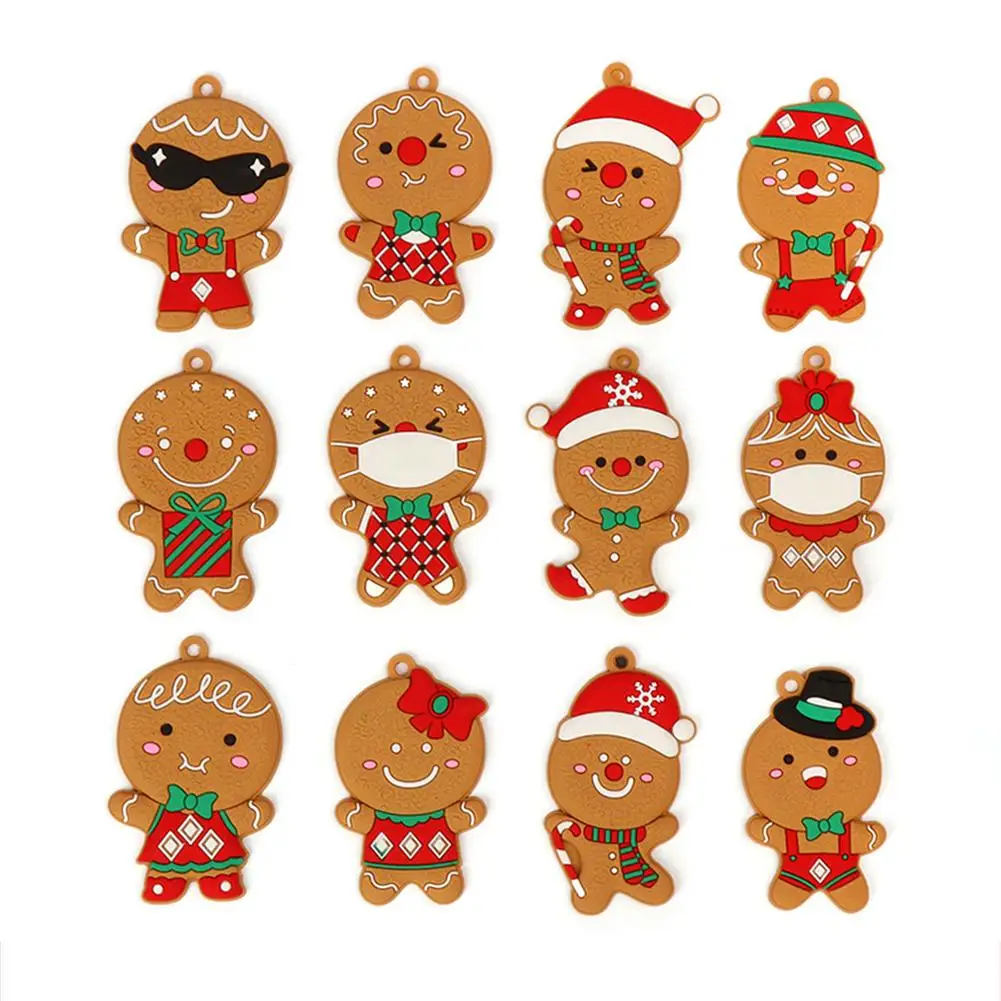 12Pcs Gingerbread Man Christmas Tree Hanging Pendant Xmas Tree Decor Ornament New Year Cute Funny Kid Gift Navidad Home Decor
12Pcs Gingerbread Man Christmas Tree Hanging Pendant Xmas Tree Decor Ornament New Year Cute Funny Kid Gift Navidad Home Decor