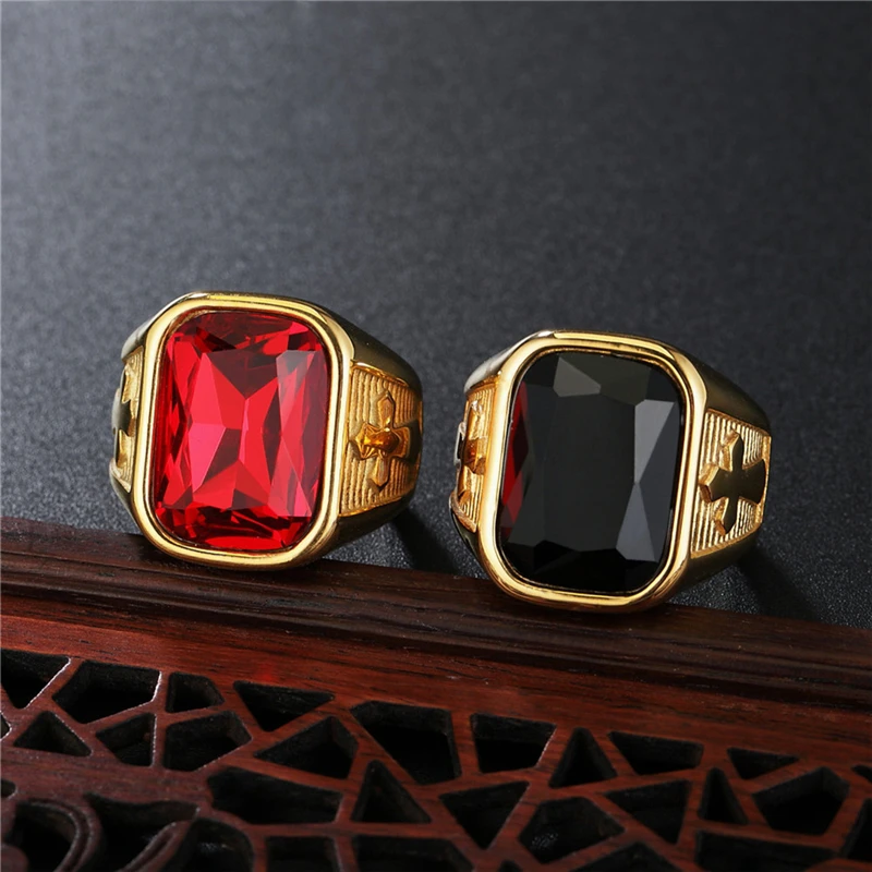 Retro Cross Ring for Women Antique Black Color Crystal Stone Wedding Bands Punk Style Stainless Steel Jewelry Trend New 2021
Retro Cross Ring for Women Antique Black Color Crystal Stone Wedding Bands Punk Style Stainless Steel Jewelry Trend New 2021