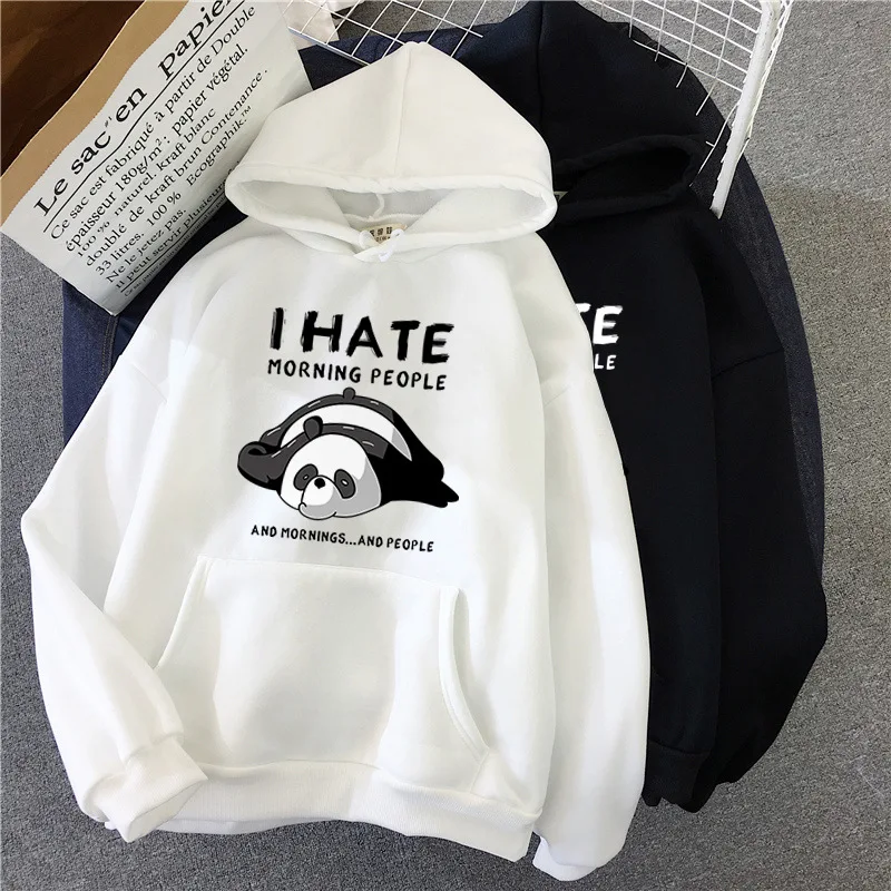 Qrxiaer Autumn Clothing Women Men Boy Girls Winter Coat Couple Sweatshirt Lover Hoodie Letter I Hate Panda Sweatshirt
Qrxiaer Autumn Clothing Women Men Boy Girls Winter Coat Couple Sweatshirt Lover Hoodie Letter I Hate Panda Sweatshirt