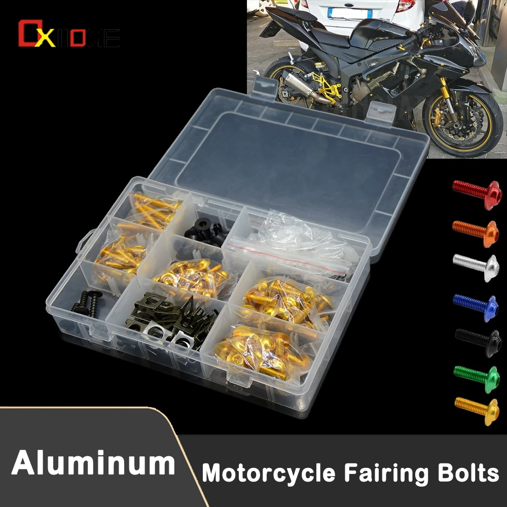 

Motorcycle Fairing Bolts Kit Bodywork Screws Nut For SUZUKI VSTROM 1000 1000X GTA 1050 XT GSF 1200 1250 600 650 S N BANDIT Parts