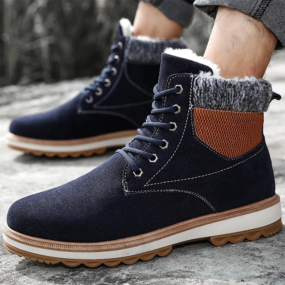 New Winter Men Shoes High Top Casual Shoes Ankle Boots Sneakers Male Fashion Comfortable Warm Plush Shoes Man Anti-Skid Footwear
New Winter Men Shoes High Top Casual Shoes Ankle Boots Sneakers Male Fashion Comfortable Warm Plush Shoes Man Anti-Skid Footwear