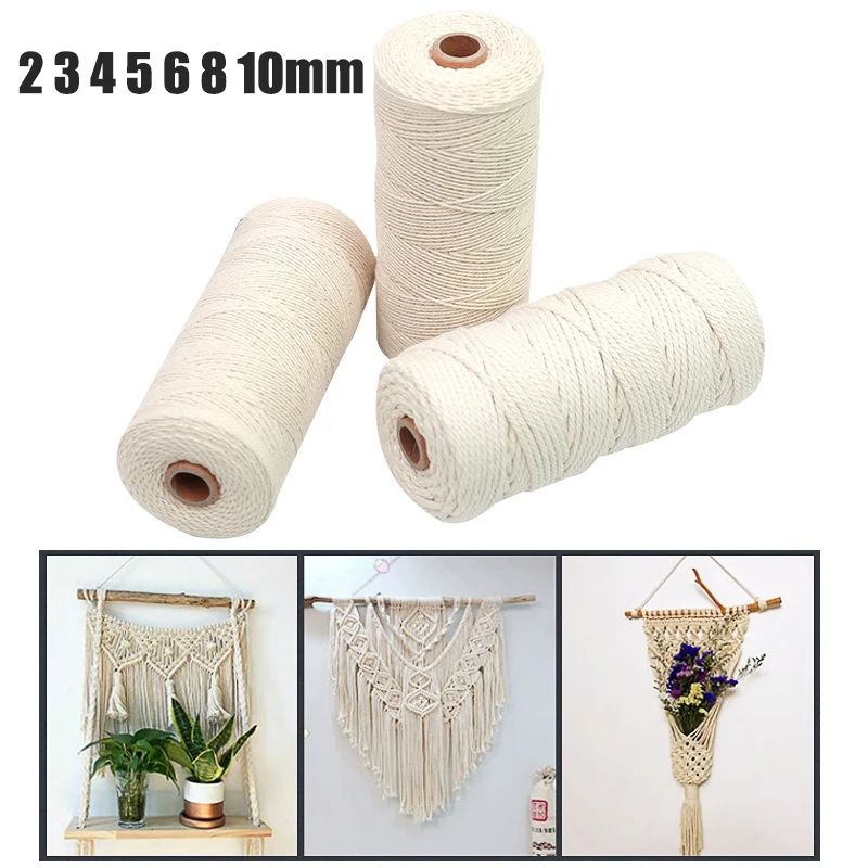 Macrame Rope Twisted String Cotton Cord For Handmade Natural Beige Rope DIY Dreamcatcher Home Wedding Accessories Gift
Macrame Rope Twisted String Cotton Cord For Handmade Natural Beige Rope DIY Dreamcatcher Home Wedding Accessories Gift