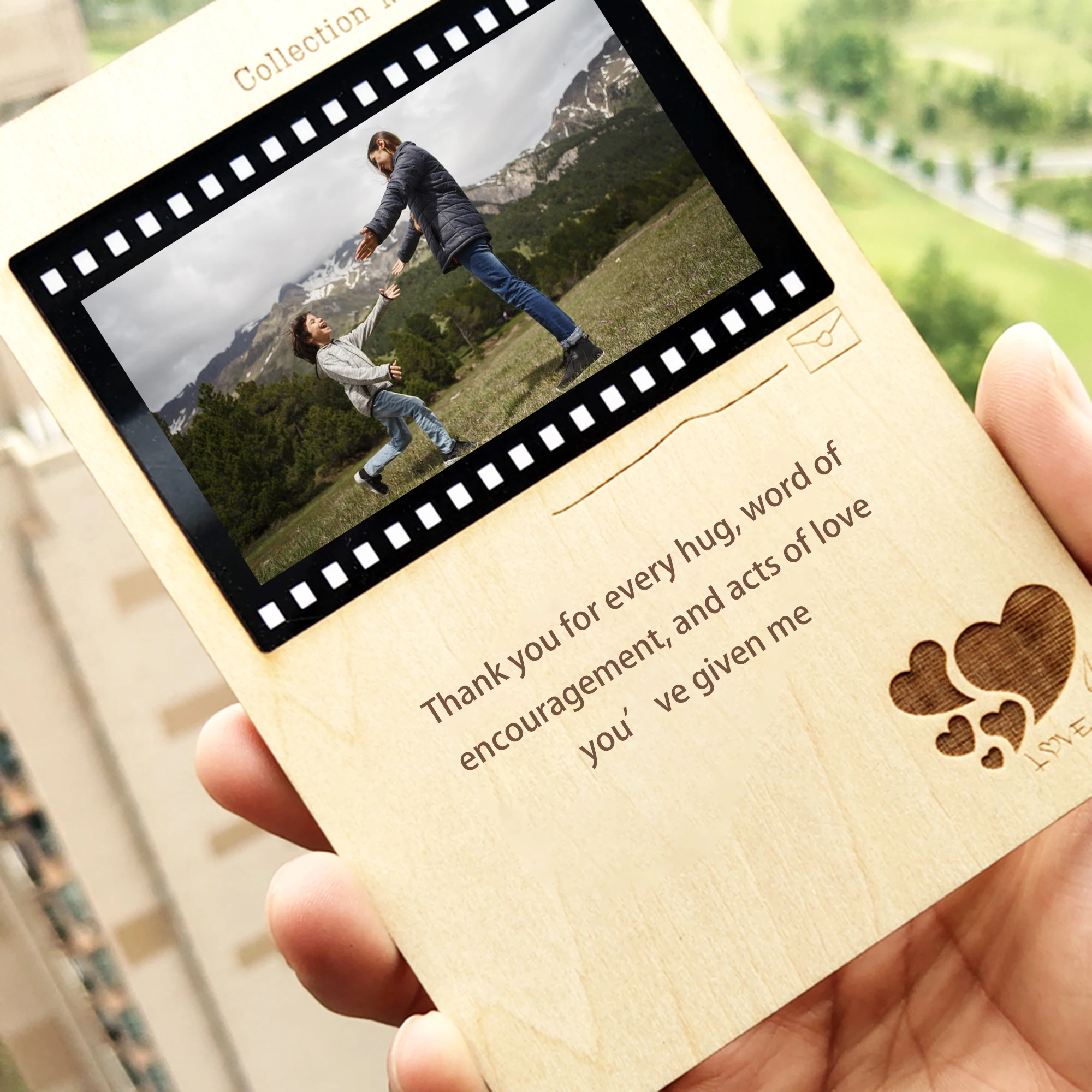 5pcs Photo Vintage Wooden Custom Film Photo And Text Cover Greeting Card For Family Friends Couple DIY Birthday Memorial Gifts
5pcs Photo Vintage Wooden Custom Film Photo And Text Cover Greeting Card For Family Friends Couple DIY Birthday Memorial Gifts