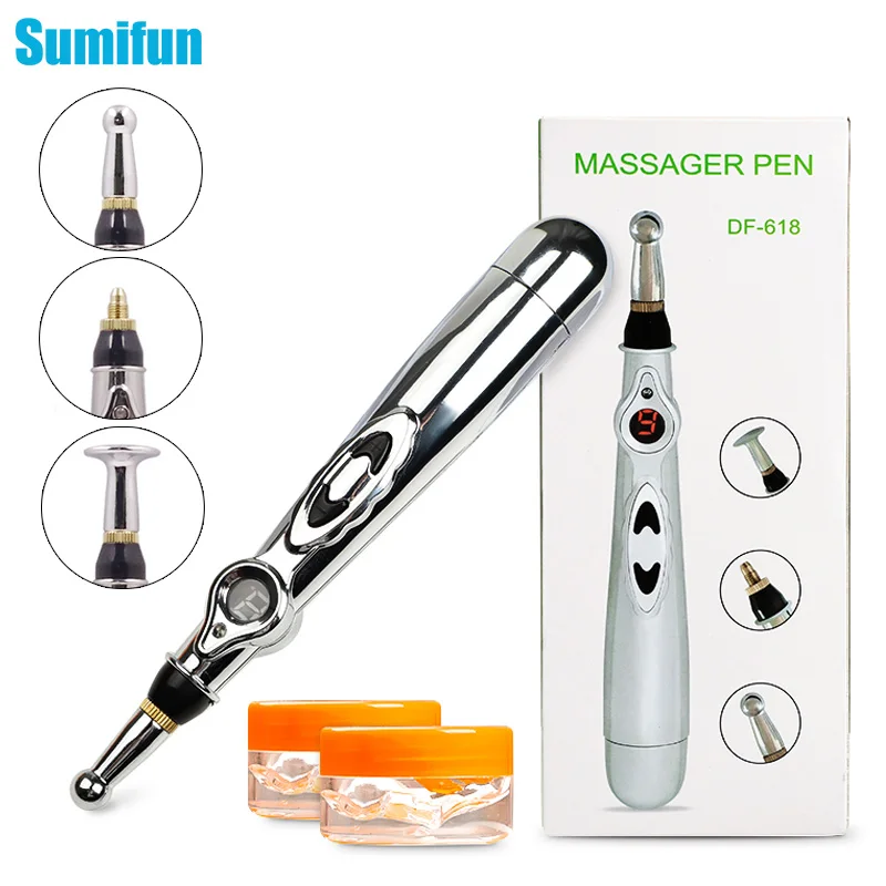 

Electronic Acupuncture Pen Massage Pen Electric Pulse Meridians Therapy Heal Meridian Energy Stick Body Relax Relief Pain Tools