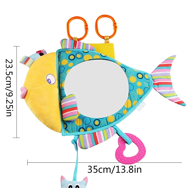 Car Seat Fish Mirror Baby Stuffed Plush Hanging Toys Infant Stroller Rattles Toddler Newborn Back Seats Education Toy Child Gift
Car Seat Fish Mirror Baby Stuffed Plush Hanging Toys Infant Stroller Rattles Toddler Newborn Back Seats Education Toy Child Gift