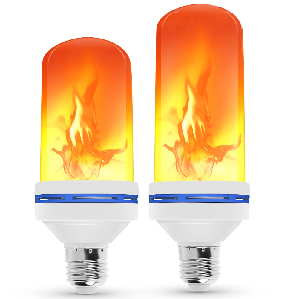 

Новая светодиодная лампа с динамическим эффектом пламени, лампочка E27 96/99/108, светодиодсветодиодный лампочка-кукуруза, креативная Мерцающая...