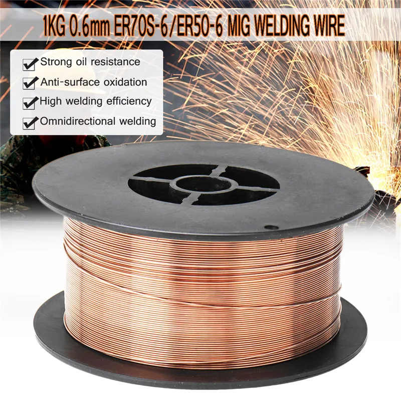0.6/0.8/0.9/1.0/1.2mm 1KG Carbon Steel Gas Shielded Welding Wire Mild Steel ER70S-6 / ER50-6 MIG Carbon Steel Welding Wires
0.6/0.8/0.9/1.0/1.2mm 1KG Carbon Steel Gas Shielded Welding Wire Mild Steel ER70S-6 / ER50-6 MIG Carbon Steel Welding Wires
