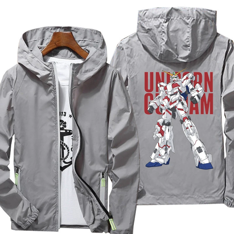 Streetwear Breathable Spring Autumn windbreaker Jacket Gundom Waterproof Anime Man Wind Outwear leisure collar Hooded Color
Streetwear Breathable Spring Autumn windbreaker Jacket Gundom Waterproof Anime Man Wind Outwear leisure collar Hooded Color