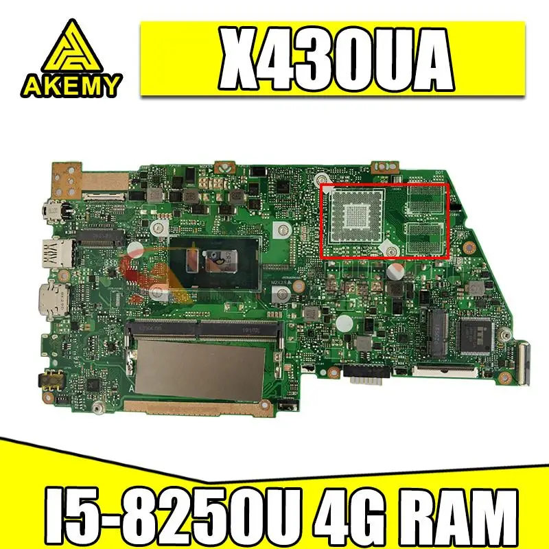 Материнская плата Akemy X430UA для ноутбука asus VivoBook S14 S430 S430u X430u A430U X430UA S4300U X430UN
Материнская плата Akemy X430UA для ноутбука asus VivoBook S14 S430 S430u X430u A430U X430UA S4300U X430UN