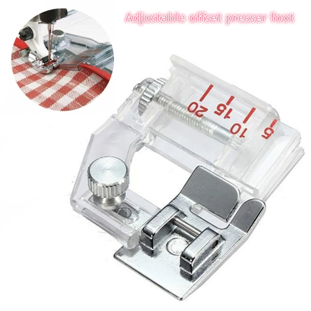 1 pcs Sewing Machine accessories Adjustable Guide Presser Foot and Snap-on Adjustable Bias Binder Foot For Accessories.
1 pcs Sewing Machine accessories Adjustable Guide Presser Foot and Snap-on Adjustable Bias Binder Foot For Accessories.