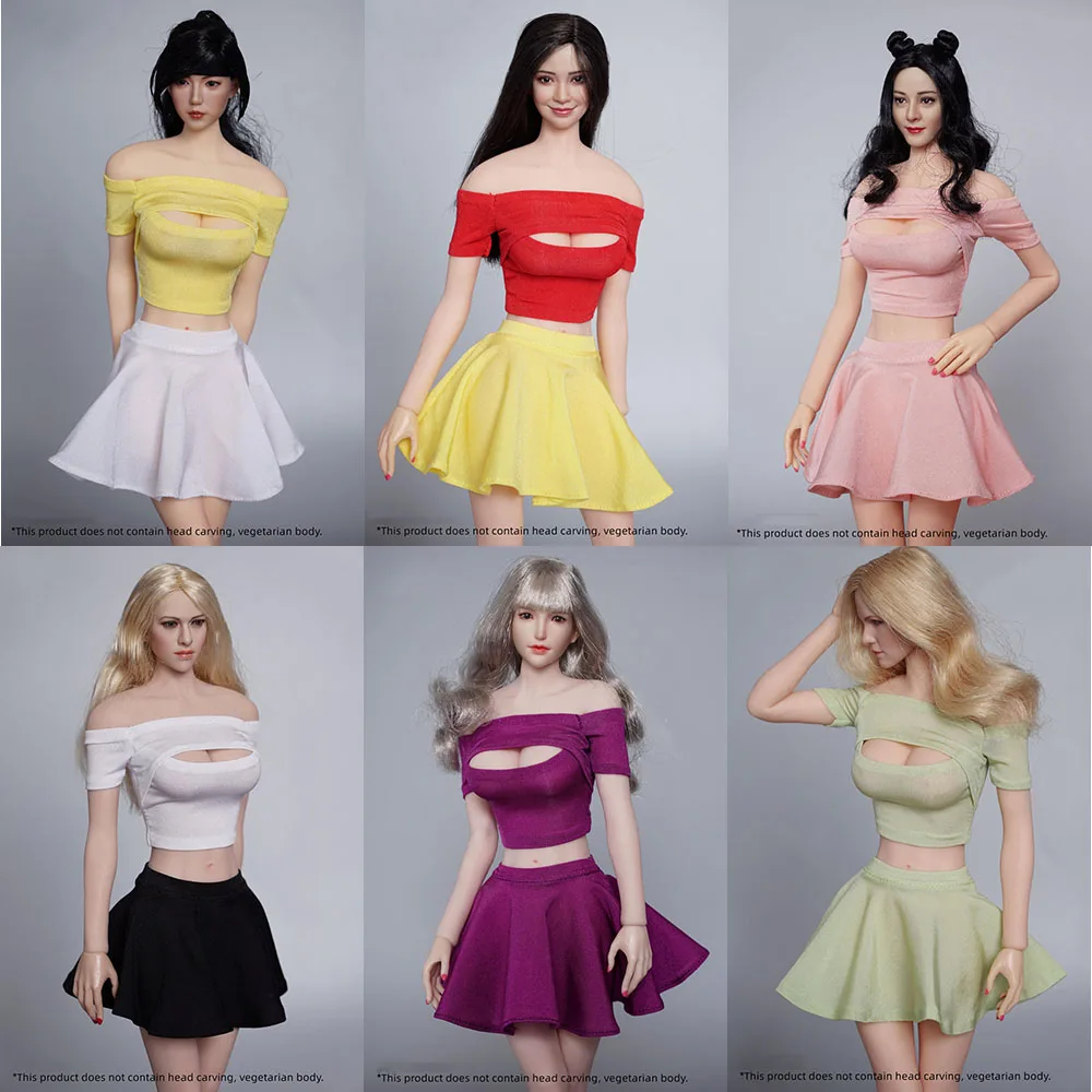 1/6 Scale Women's One-shoulder Candy Color Short-Sleeved Pleated Skirt All-Match Suit for 12 Inch Action Figure
1/6 Scale Women's One-shoulder Candy Color Short-Sleeved Pleated Skirt All-Match Suit for 12 Inch Action Figure