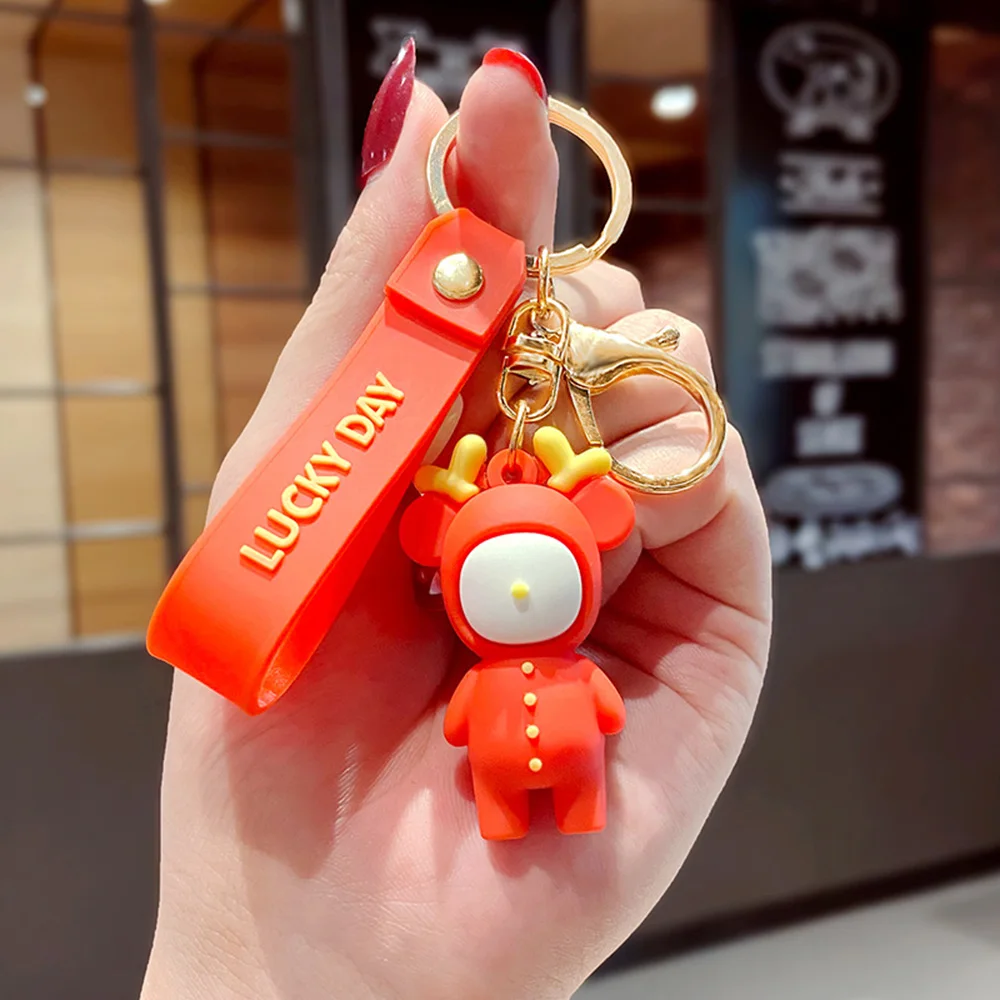 Cute Lucky Deer Creative Animal Cartoon Model Keychain Accessories Girl Cute Bag Small Pendant Car Key Interesting Decorations
Cute Lucky Deer Creative Animal Cartoon Model Keychain Accessories Girl Cute Bag Small Pendant Car Key Interesting Decorations