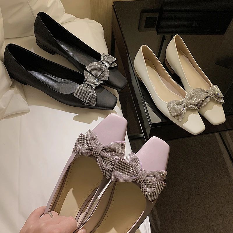 2021 Newest Shoes Women crystal bowties Decoration Genuine Leather square Toe Shoes Woman Heels Pumps Office Lady Women Shoes
2021 Newest Shoes Women crystal bowties Decoration Genuine Leather square Toe Shoes Woman Heels Pumps Office Lady Women Shoes