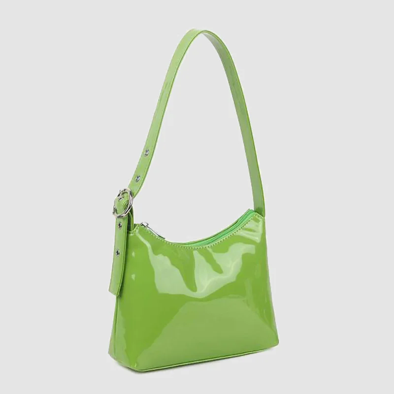 Patent Leather Luxury Design Baguette Bag for Women Hobos Fashion Ladies Shoulder Bags Vintage Female Tote Purple Blue Handbags
Patent Leather Luxury Design Baguette Bag for Women Hobos Fashion Ladies Shoulder Bags Vintage Female Tote Purple Blue Handbags