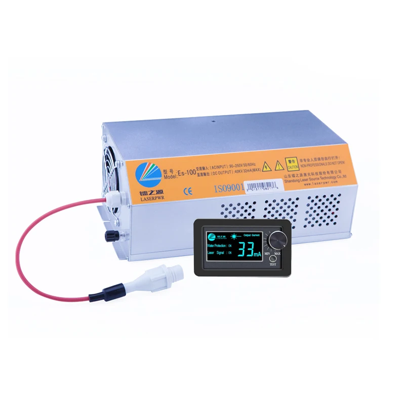 Блок питания лазерной трубки LASERPWR для 80 Вт-120 Вт CO2 Резки/маркировки/гравировки станок с ЧПУ ESA100 с дисплеем
Блок питания лазерной трубки LASERPWR для 80 Вт-120 Вт CO2 Резки/маркировки/гравировки станок с ЧПУ ESA100 с дисплеем