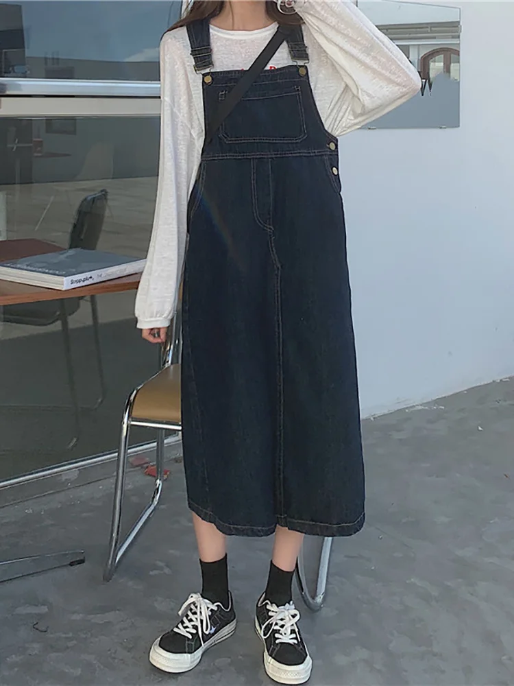 Denim Suspender Dress Skirt Women's Spring and Autumn Clothes 2021 New Loose Korean Version Small Temperament Shows Thin and
Denim Suspender Dress Skirt Women's Spring and Autumn Clothes 2021 New Loose Korean Version Small Temperament Shows Thin and