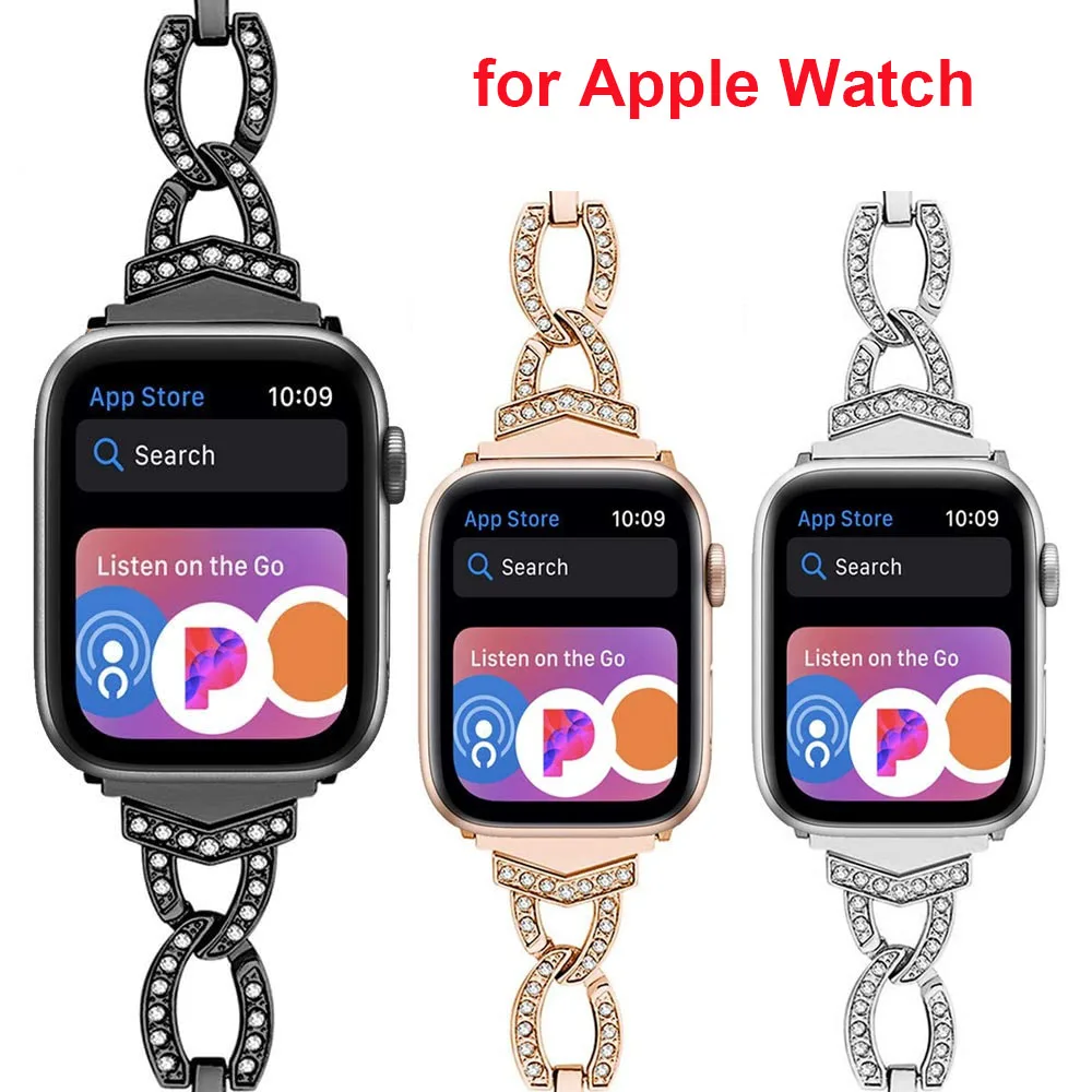 Dressy Watch Strap for Apple Watch Bands 40mm 38mm 44mm 42mm Women Wristband for iWatch SE Series 6 5 4 3 2 1 Metal Bracelet
Dressy Watch Strap for Apple Watch Bands 40mm 38mm 44mm 42mm Women Wristband for iWatch SE Series 6 5 4 3 2 1 Metal Bracelet