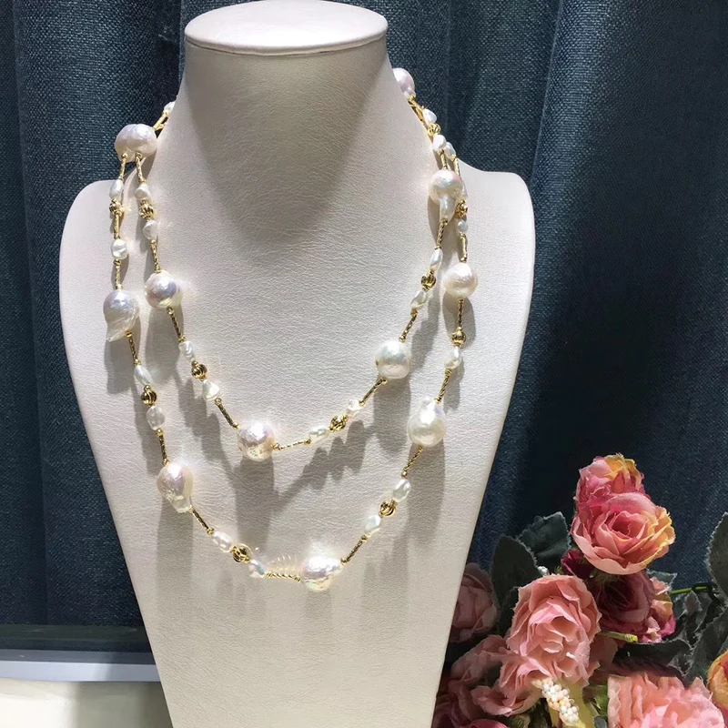 Summer Women's Necklace Pearl Necklace Sweater Chain Designer Simple Fashion Advanced 60cm Sweater Chain Women's Necklace
Summer Women's Necklace Pearl Necklace Sweater Chain Designer Simple Fashion Advanced 60cm Sweater Chain Women's Necklace