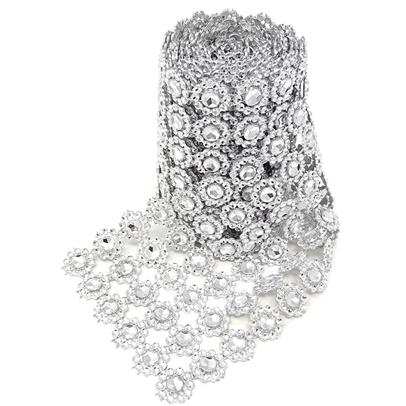 1Yard Silver Sunflower Acrylic Rhinestone Diamond Ribbon Roll for Cake Vase Centerpiece Party Wedding Decoration
1Yard Silver Sunflower Acrylic Rhinestone Diamond Ribbon Roll for Cake Vase Centerpiece Party Wedding Decoration