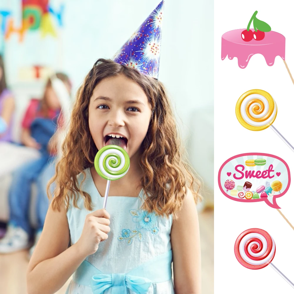25pcs/set Sweet Girl Cartoon Candy Lollipop Birthday Party Paper Photo Booth Props Wedding Baby Shower Party Decorations
25pcs/set Sweet Girl Cartoon Candy Lollipop Birthday Party Paper Photo Booth Props Wedding Baby Shower Party Decorations