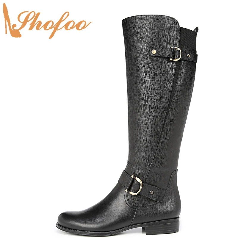 Black Knee Long Boots Low Chunky Heels Round Toe Zipper Large Size 12 16 Ladies Fashion Rivet Strap Women Mature Shoes Shofoo
Black Knee Long Boots Low Chunky Heels Round Toe Zipper Large Size 12 16 Ladies Fashion Rivet Strap Women Mature Shoes Shofoo