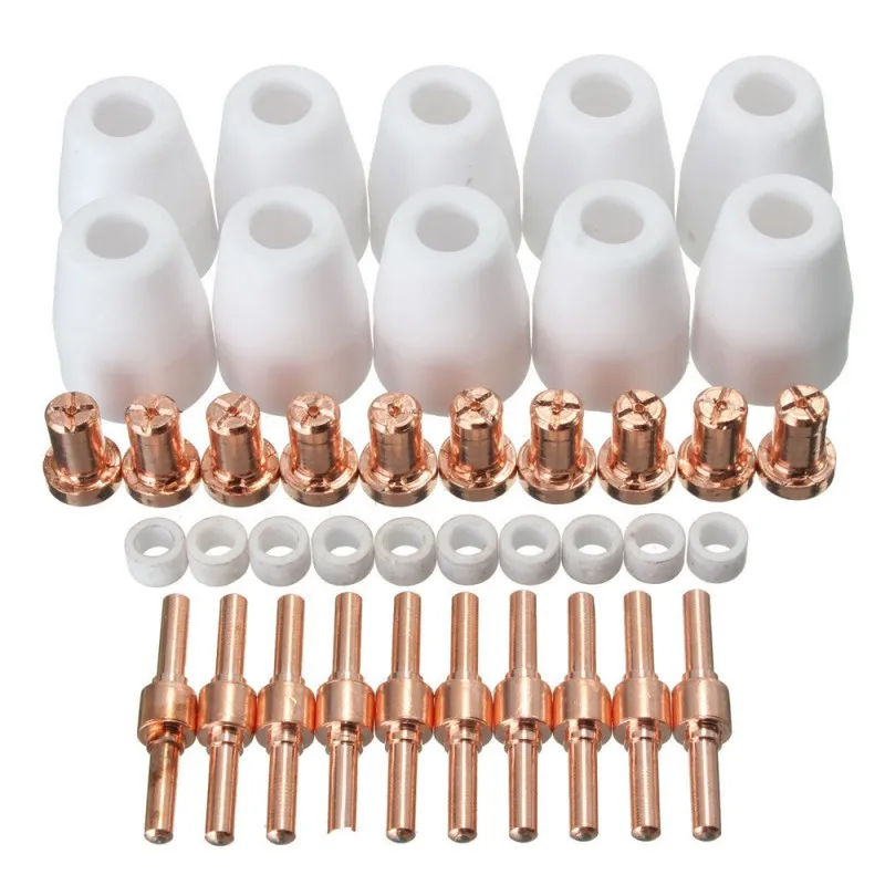 40Pcs Air Plasma Cutter Consumables Extend Set For PT-31 LG-40 Torch CUT-40 50 New 2020 HOT 
40Pcs Air Plasma Cutter Consumables Extend Set For PT-31 LG-40 Torch CUT-40 50 New 2020 HOT