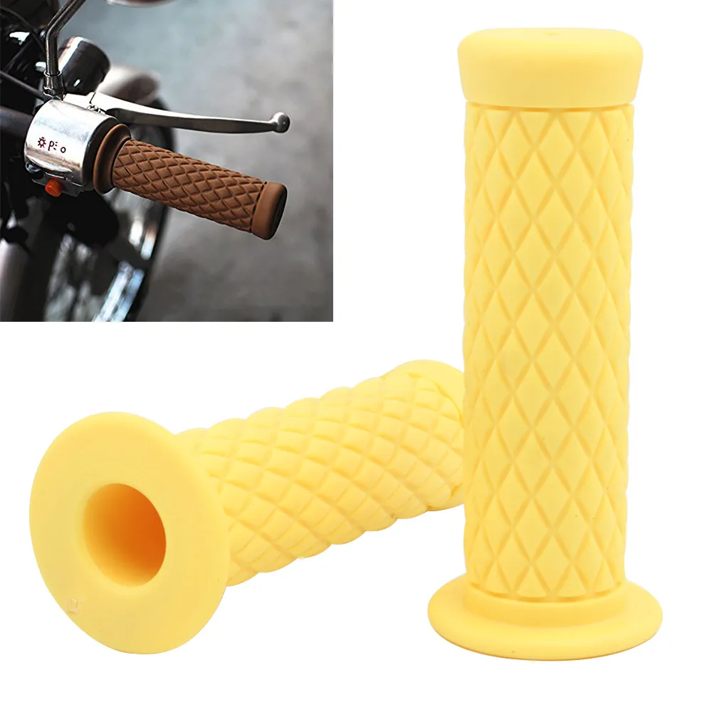 Yellow Vintage Motorcycle Handle Grip 7/8" 22mm Universal Retro Cafe Racer Motorbike Handle Retro Moto Handlebar Grip For Harley
Yellow Vintage Motorcycle Handle Grip 7/8" 22mm Universal Retro Cafe Racer Motorbike Handle Retro Moto Handlebar Grip For Harley