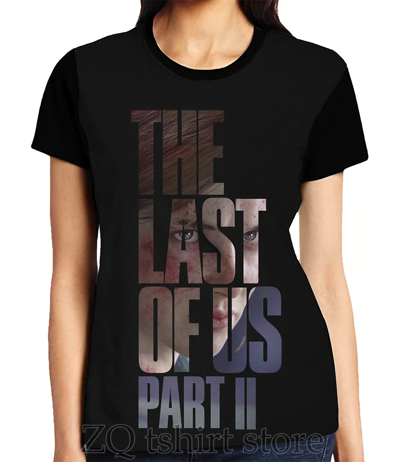 Футболка The Last Of Us часть 2 с принтом Элли мстительная мужские топы женская