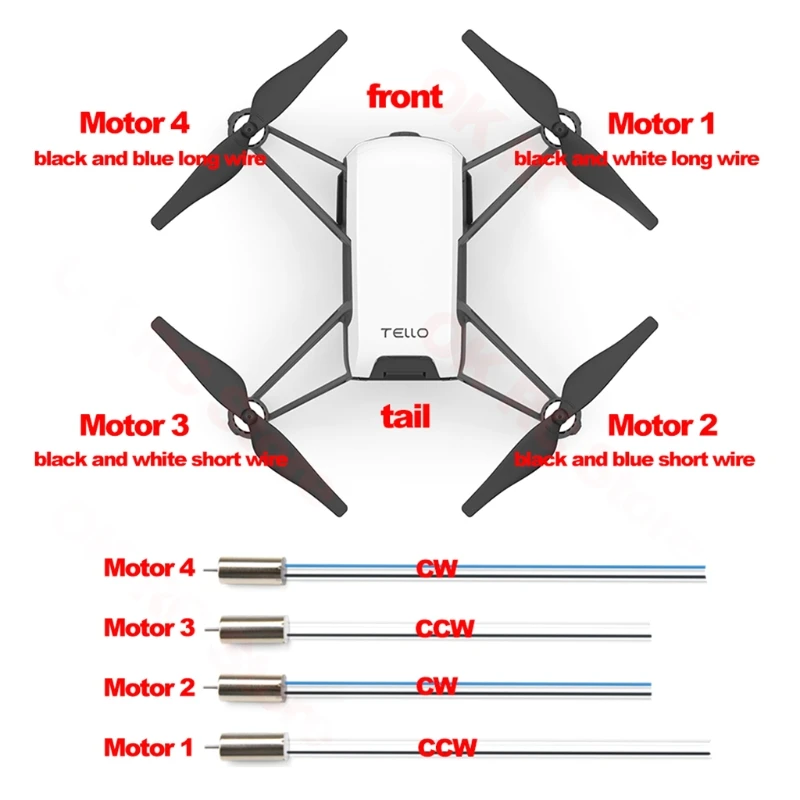 High Performance Motor Replacement Repair Part for Tello RC Drone Quadcopter
High Performance Motor Replacement Repair Part for Tello RC Drone Quadcopter