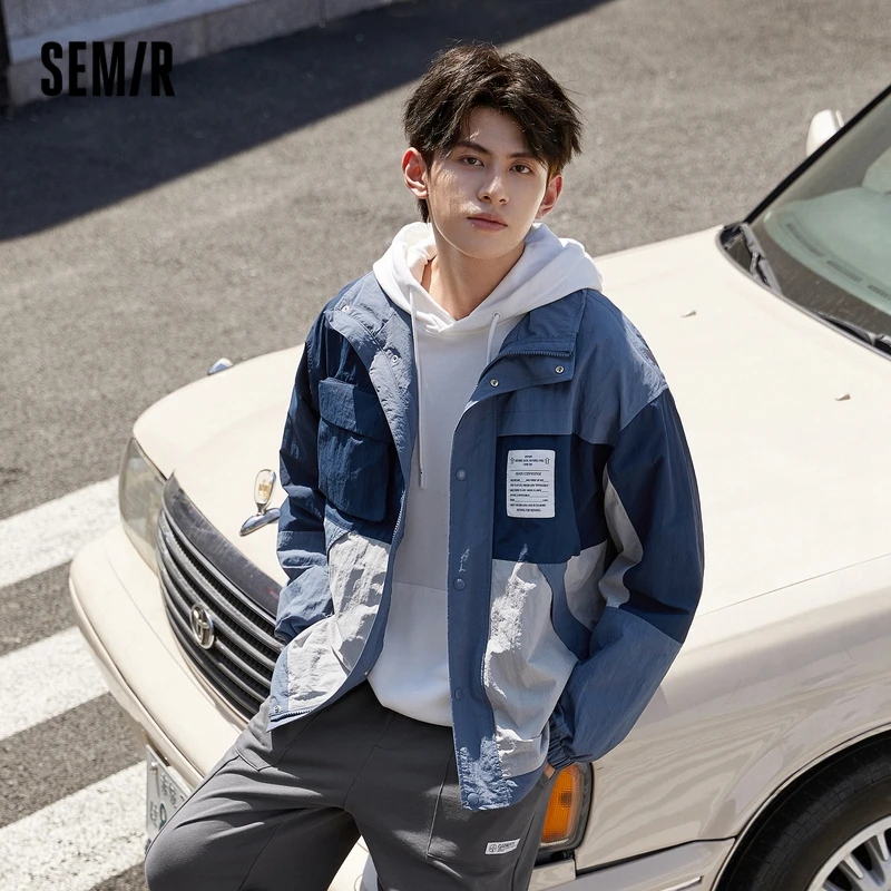SEMIR Jacket Men 2021 Fall New Fashion Trend Stitching Contrast Color Clothes Men'S Workwear Casual
SEMIR Jacket Men 2021 Fall New Fashion Trend Stitching Contrast Color Clothes Men'S Workwear Casual