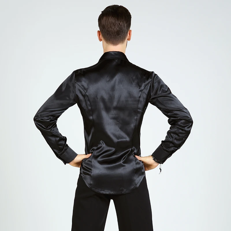 2020 New Professional Latin Dance Tops Adult Men'S Long Sleeve Shirt Standard Ballroom Waltz Competition Clothes DL5220 |