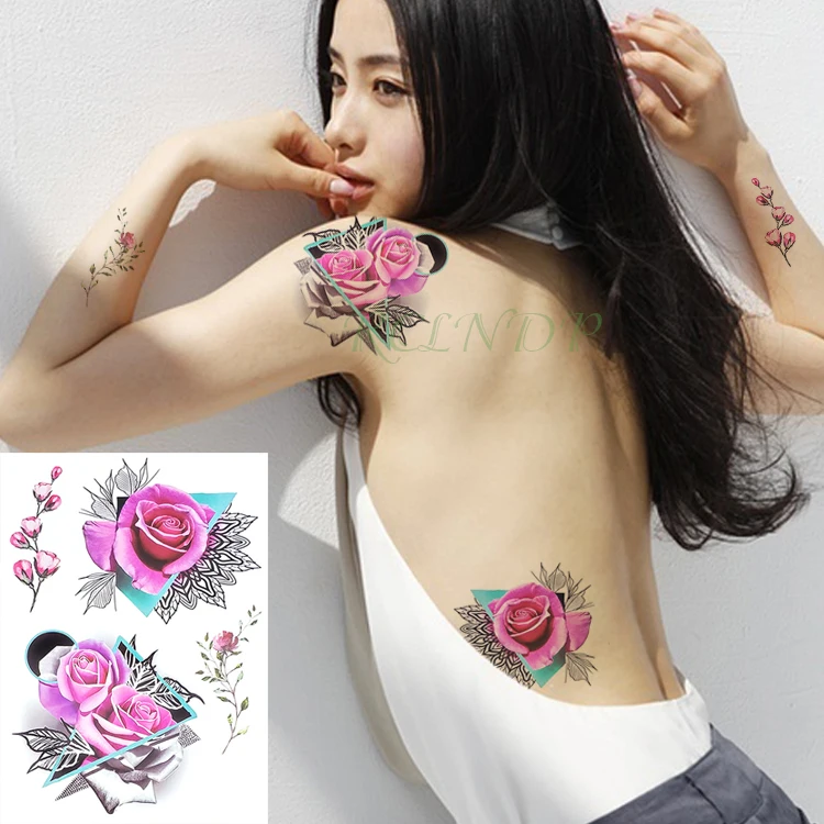 Waterproof Temporary Tattoo Sticker Rose Flower Fake Tatto body art Flash Tatoo Large size Tatouage Leg Arm for Women Men girl
Waterproof Temporary Tattoo Sticker Rose Flower Fake Tatto body art Flash Tatoo Large size Tatouage Leg Arm for Women Men girl