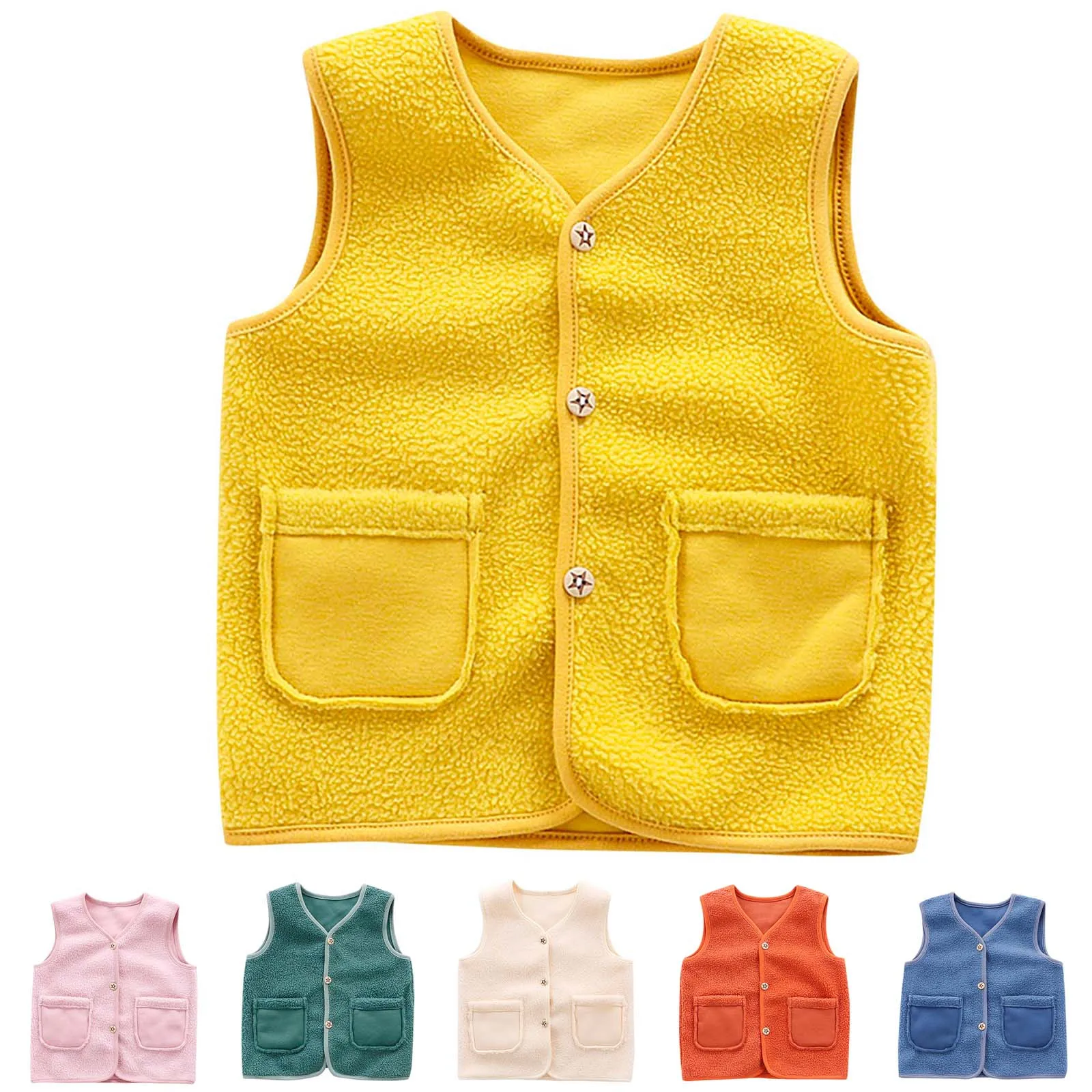 2021 New Autumn Winter Baby Boys Girls Fleece Warm Cardigan Vest Autumn And Winter Thickened Coats Perfect Warm Kids Clothing
2021 New Autumn Winter Baby Boys Girls Fleece Warm Cardigan Vest Autumn And Winter Thickened Coats Perfect Warm Kids Clothing