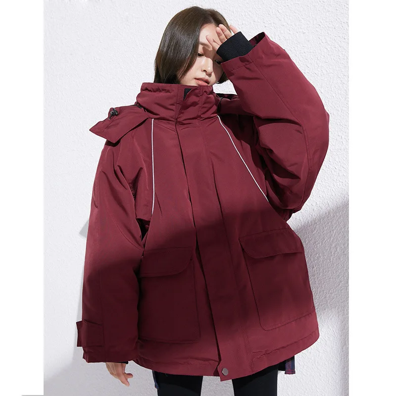 women down coats 2019 autumn winter top brands wine hooded Collar out door thicken Jackets Female Wear Parkas Plus Size
women down coats 2019 autumn winter top brands wine hooded Collar out door thicken Jackets Female Wear Parkas Plus Size