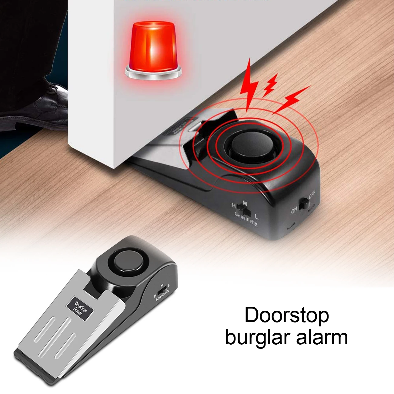 Travel Home Apartment House Upgraded Stopper Security Alarm Portable 120 DB Wedge Door Stop Alarm
Travel Home Apartment House Upgraded Stopper Security Alarm Portable 120 DB Wedge Door Stop Alarm