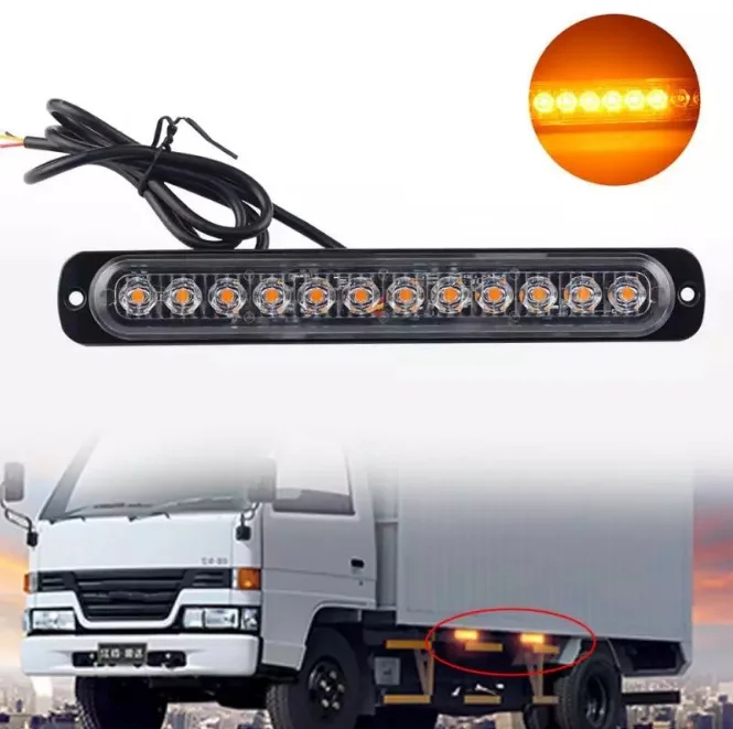 Truck side light ultra-thin side flash light 12LED truck signal warning light 12V-24V
Truck side light ultra-thin side flash light 12LED truck signal warning light 12V-24V