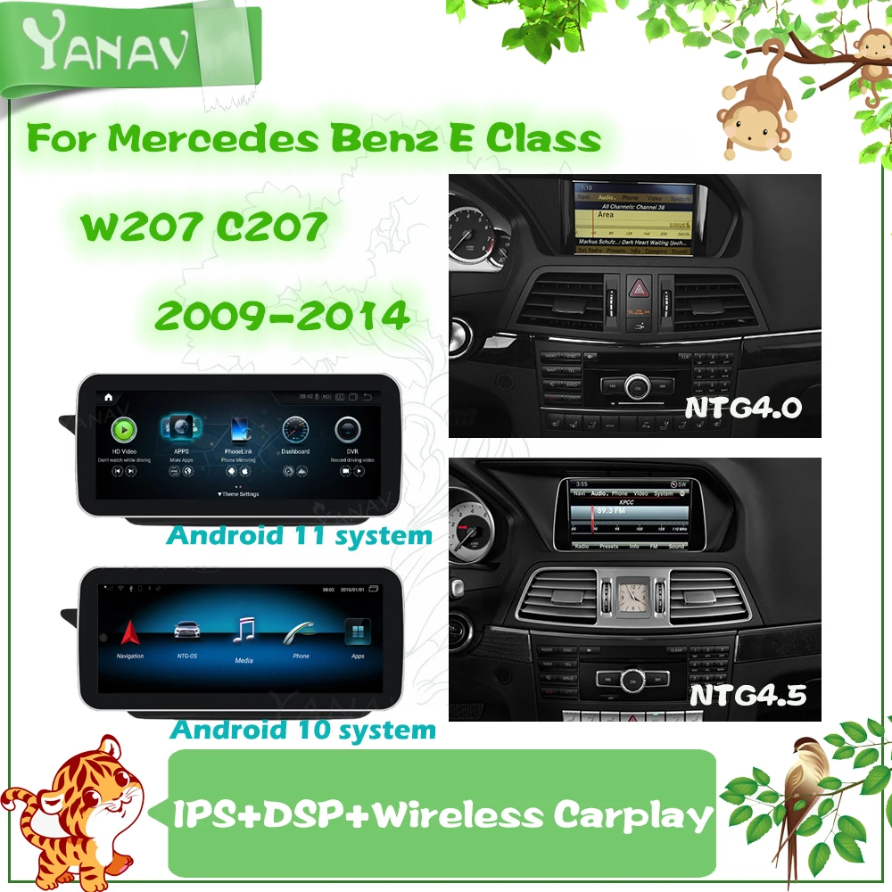 Автомагнитола на Android 11, 256 ГГц для Mercedes Benz E class W207 C207 2009-2014, GPS-навигация, магнитофон, мультимедийный плеер Carplay
Автомагнитола на Android 11, 256 ГГц для Mercedes Benz E class W207 C207 2009-2014, GPS-навигация, магнитофон, мультимедийный плеер Carplay