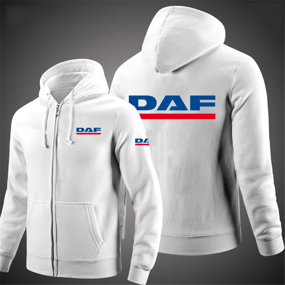 Новинка весна-осень 2021 мужской свитер DAF TRUCKS с принтом логотипа куртка капюшоном