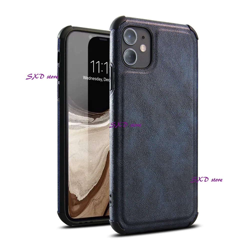 Luxury Artificial Leather Business case iPhone 12 Pro Max Four corner protection case IPhone 12 Mini Fall prevention case
Luxury Artificial Leather Business case iPhone 12 Pro Max Four corner protection case IPhone 12 Mini Fall prevention case