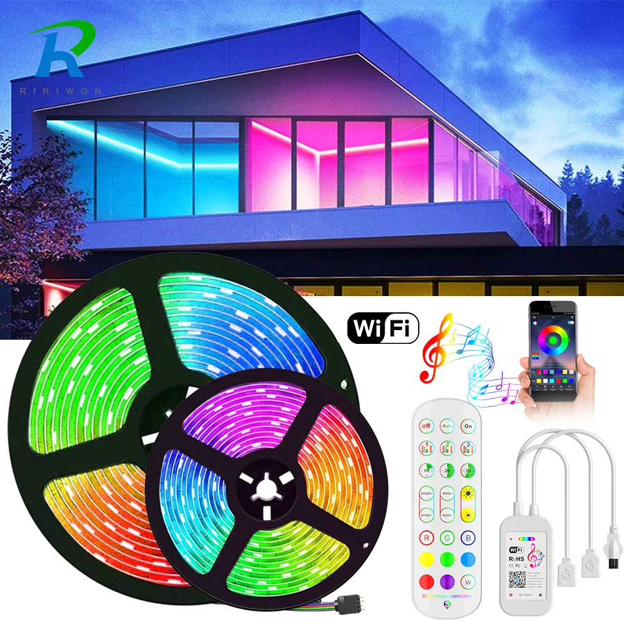 5M-30M 5050 RGB WIFI LED Strip Light Waterproof Diode Tape 5050 LED Strip Ribbon DC 12V Adapter+IR Remote or wifi rgb Remote
5M-30M 5050 RGB WIFI LED Strip Light Waterproof Diode Tape 5050 LED Strip Ribbon DC 12V Adapter+IR Remote or wifi rgb Remote