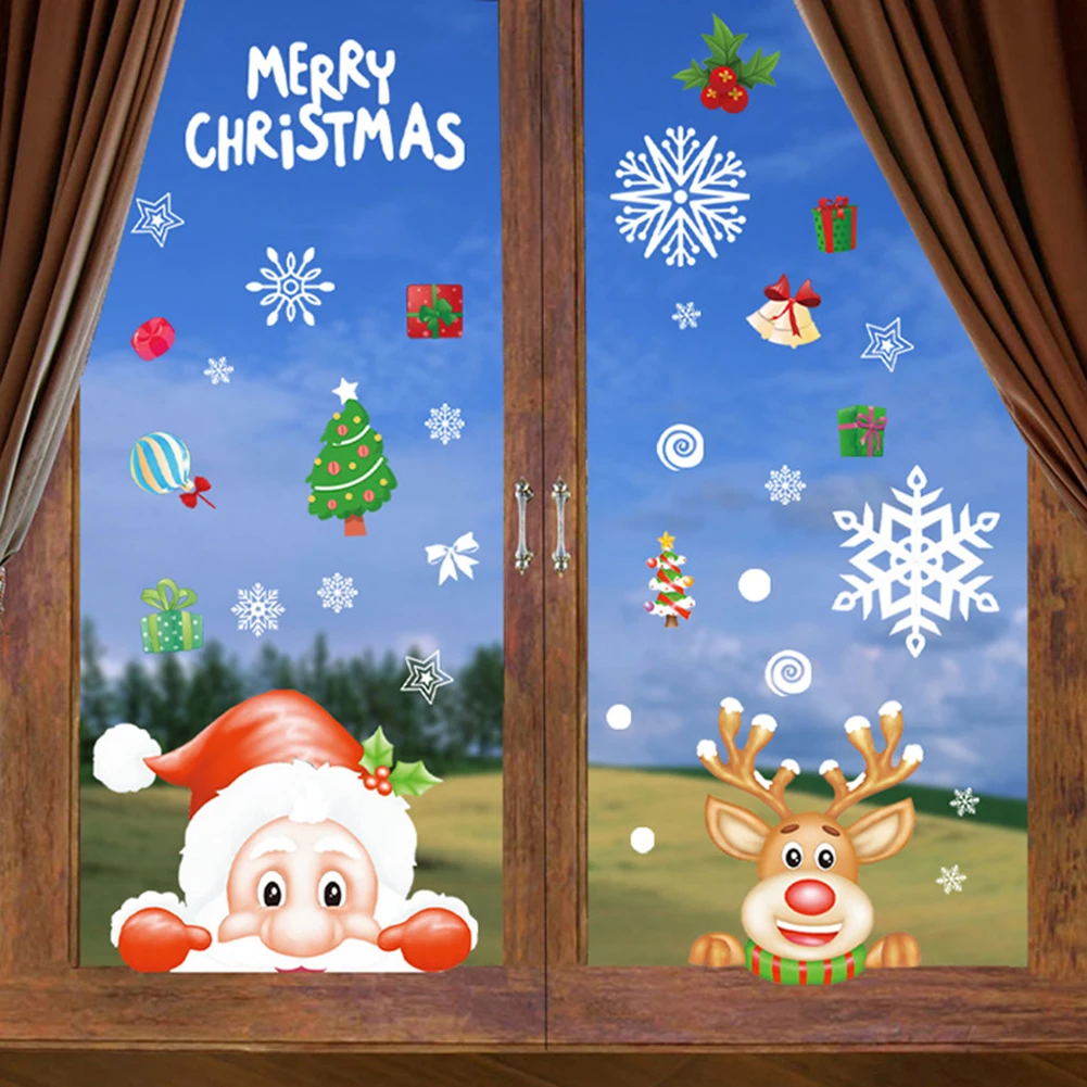 Reusable Merry Christmas Window Wall Sticker Santa Deer Frozen Snowflake DIY Self-Adhesive Wallpaper Home Door Party Decoration
Reusable Merry Christmas Window Wall Sticker Santa Deer Frozen Snowflake DIY Self-Adhesive Wallpaper Home Door Party Decoration
