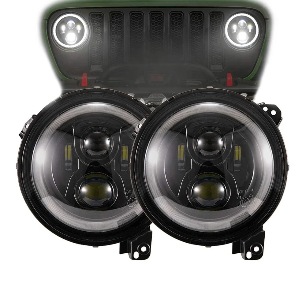 9 Inch Round Headlamp Halo DRL for Jeep Wrangler JL 2018 2019 2020 High Low Beam Led Headlight With DRL and Turn Signal Light
9 Inch Round Headlamp Halo DRL for Jeep Wrangler JL 2018 2019 2020 High Low Beam Led Headlight With DRL and Turn Signal Light