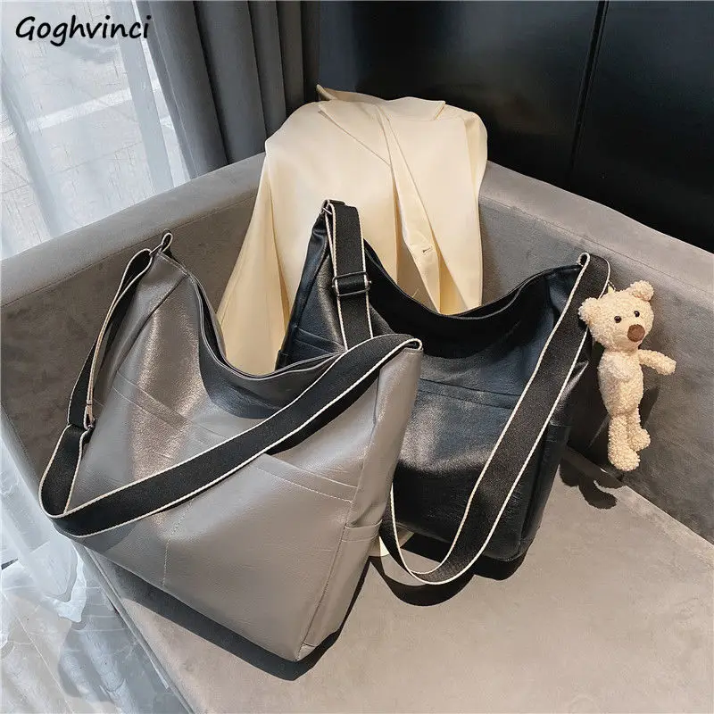 Shoulder Bags Women Solid Color Large Capacity All-match Crossbody Soft All-match Autumn Travel Shopping Tote Korean Ulzzang Ins
Shoulder Bags Women Solid Color Large Capacity All-match Crossbody Soft All-match Autumn Travel Shopping Tote Korean Ulzzang Ins