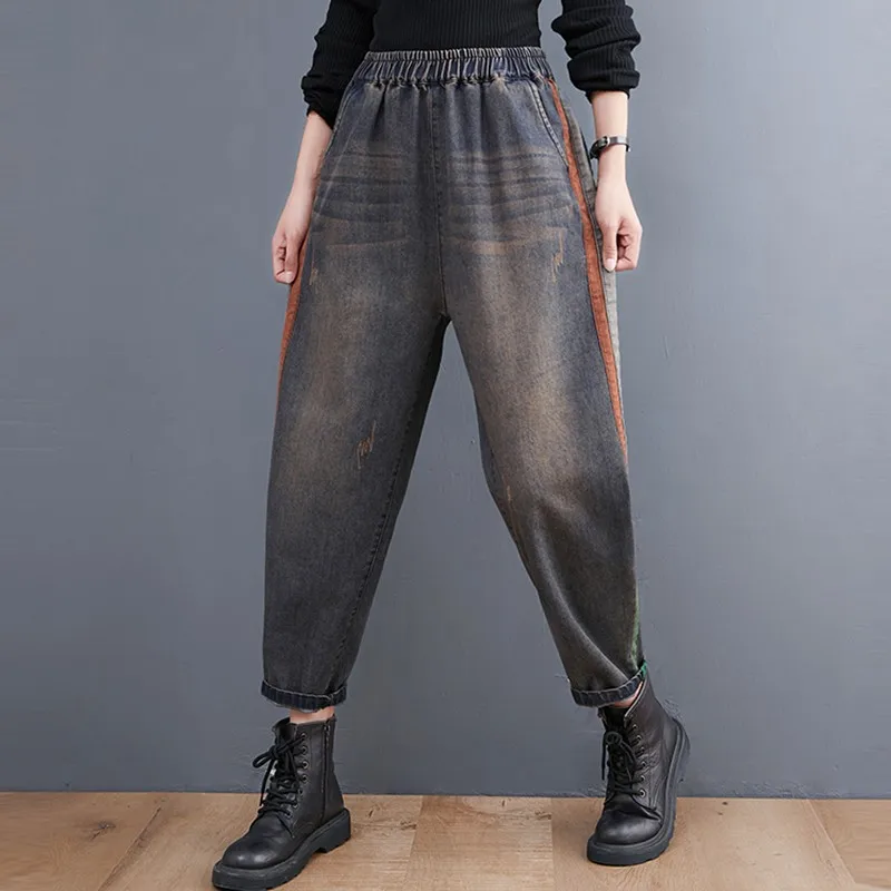 Women Casual Boyfriend Jeans New Arrival 2021 Autumn Simple Style Vintage Streetwear Loose Female Denim Harem Pants B1260
Women Casual Boyfriend Jeans New Arrival 2021 Autumn Simple Style Vintage Streetwear Loose Female Denim Harem Pants B1260