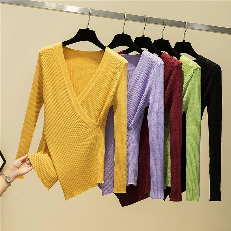 Irregular Sexy V-Neck Long Sleeve Pullover Knitted Sweater Women 2021 Winter Sweaters Chic Knitwear Woman Clothes Fall
Irregular Sexy V-Neck Long Sleeve Pullover Knitted Sweater Women 2021 Winter Sweaters Chic Knitwear Woman Clothes Fall