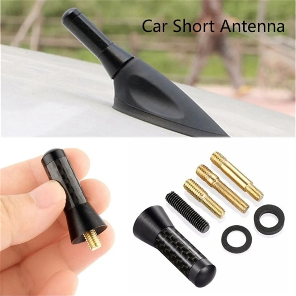 Car Accessories 3.5cm Car Styling Roof Antenna Enhanced Signal Carbon Fiber Screw Metal Short Stubby Mast Antenna Universal
Car Accessories 3.5cm Car Styling Roof Antenna Enhanced Signal Carbon Fiber Screw Metal Short Stubby Mast Antenna Universal